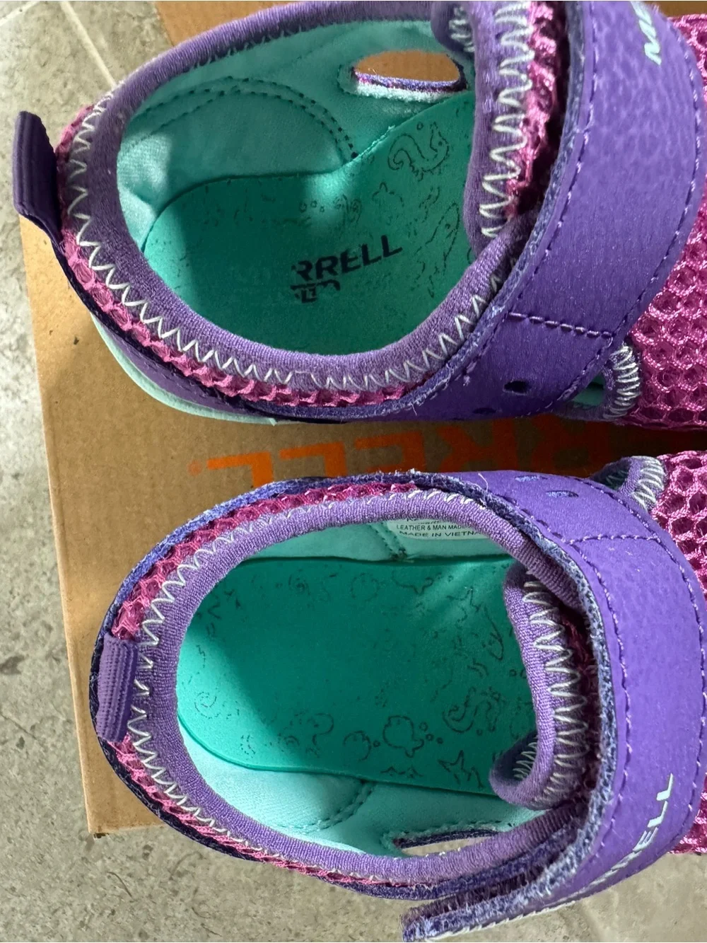 Merrell Kids Purple & Turquoise Bare Steps H2O Water Shoes